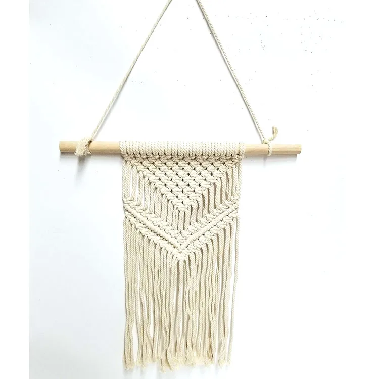 Bohemian Tapestry Chic Tassel Rope Macrame Decoration High Quality Natural Cotton Thread Woven Home Decoration Wall Hanging