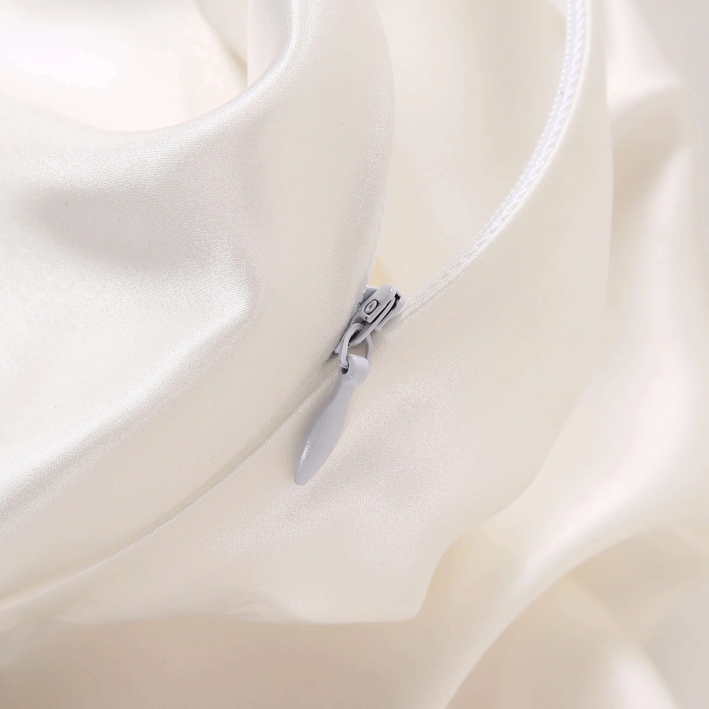 Whosale 30 momme silk pillowcase natural pure mulberry silk pillowcase with zipper