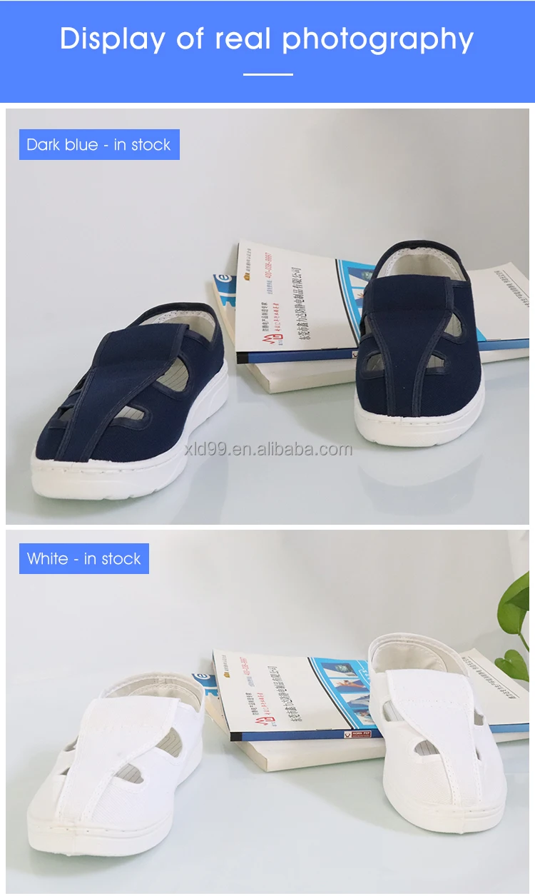 Cleanroom coverall antistatic house safety shoes cheap price