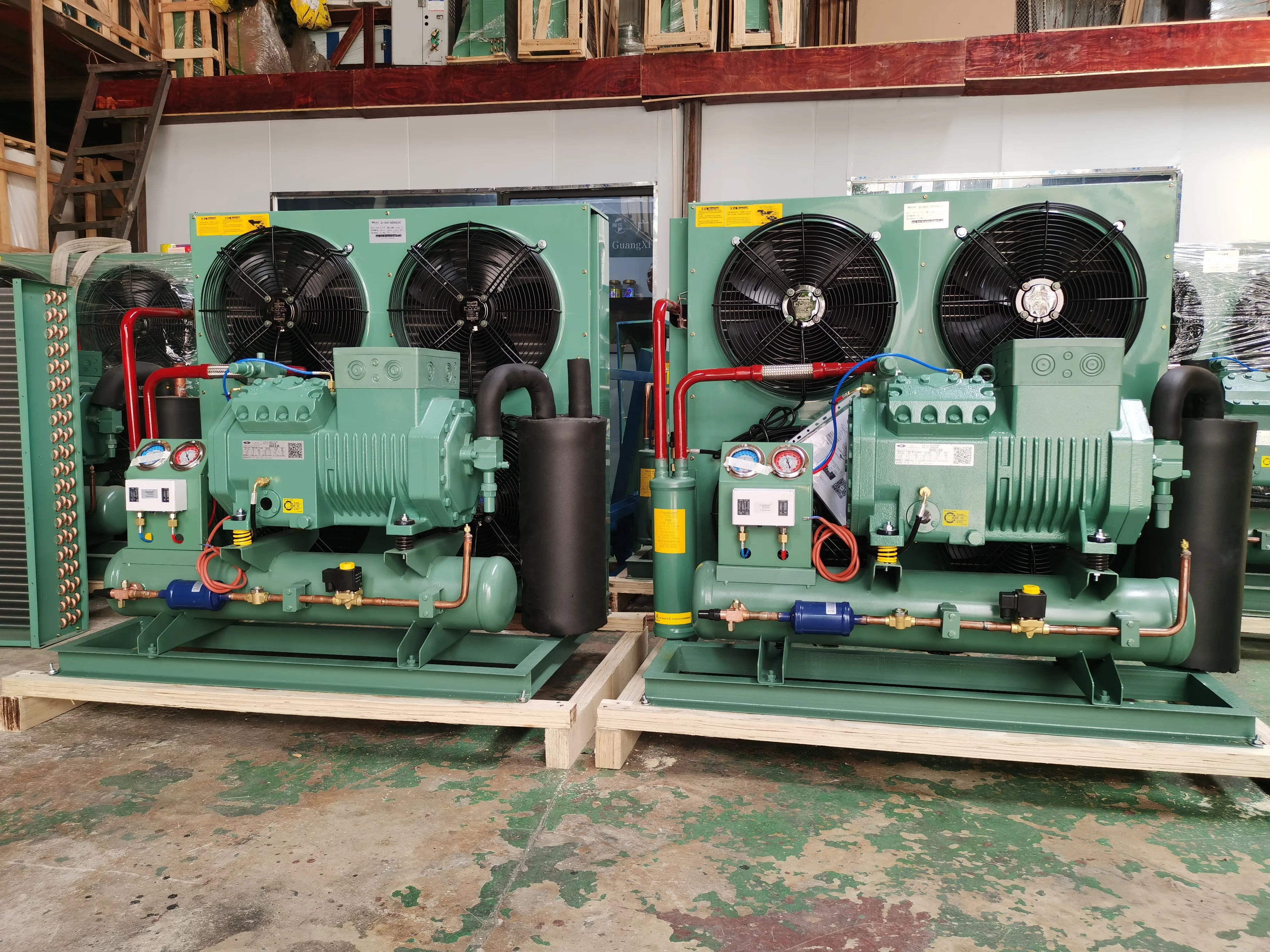 Factory 3hp 5hp 6hp 10hp Germany Air Cooled Compressor Condensing Unit for freezer Cooling System refrigeration