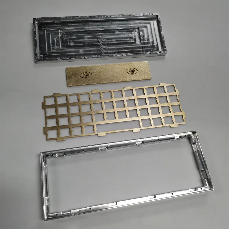 Aluminum Cnc Custom Wholesale large quantity of high quality Keyboard Case Back Place Machining