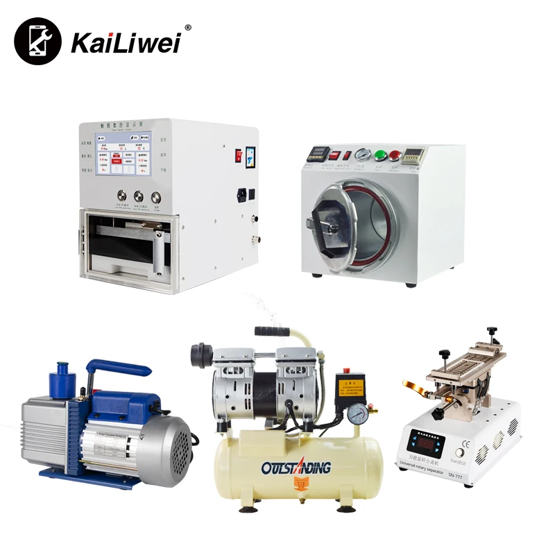 Kailiwei big space mobile phone refurbishment and repair OLCD OCA Vacuum laminating  machine for samsung edge