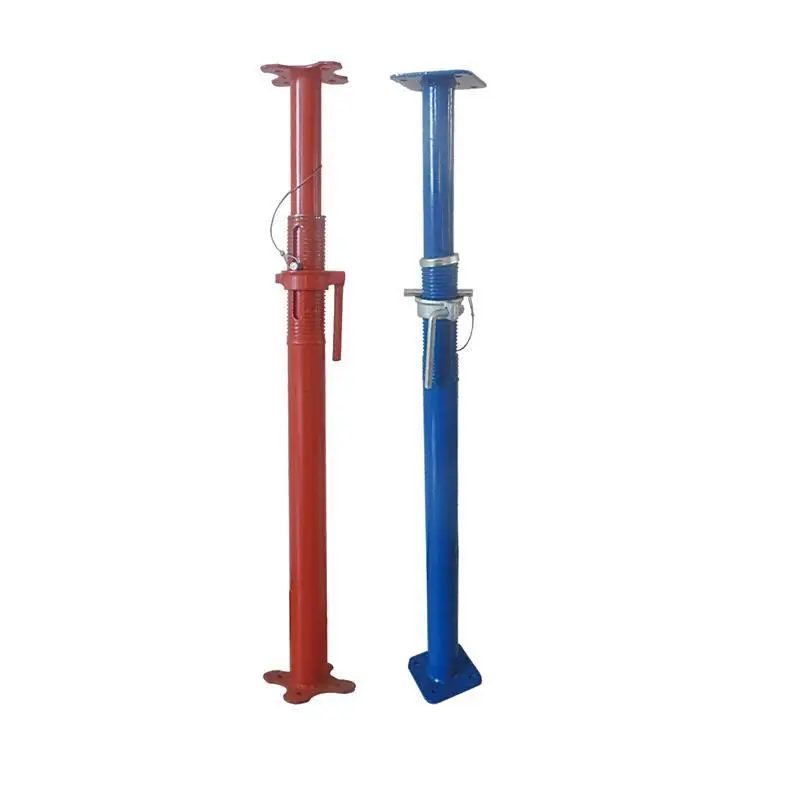 Factory Push pull Metal Props Scaffolding Shoring red Adjustable Steel Prop for formwork