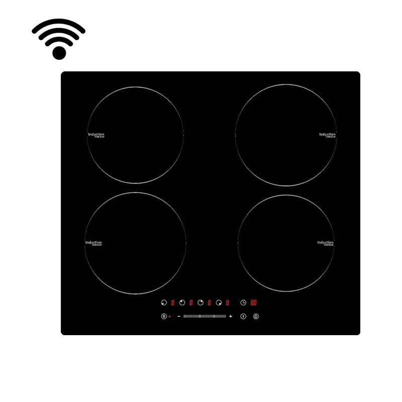 4-зонный встроенный тип Vitro-керамическая стеклянная верхняя электрическая плита wif индукционная