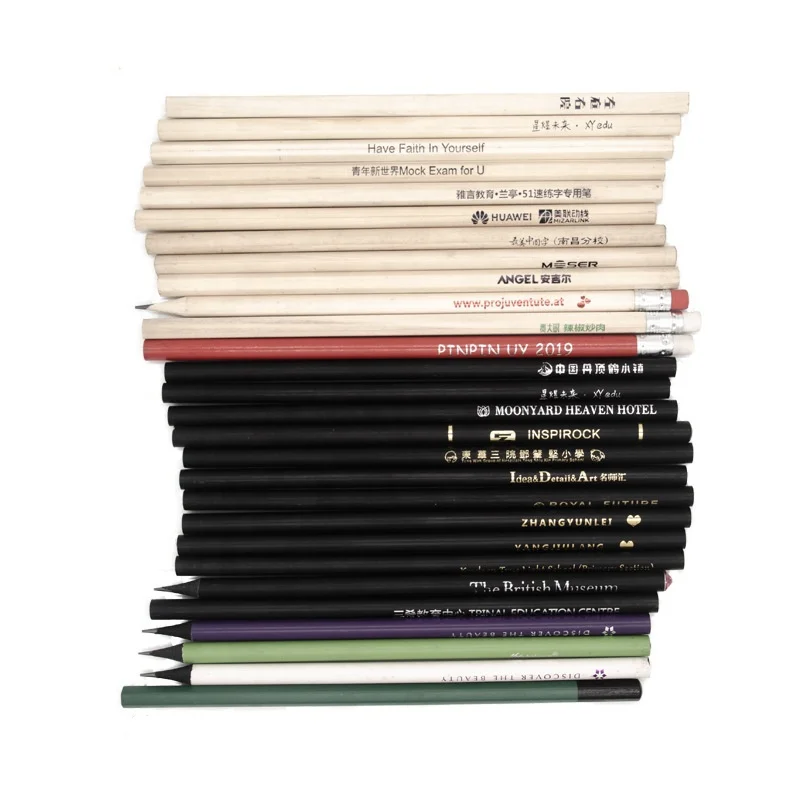 
Factory supply different custom logo pencils 