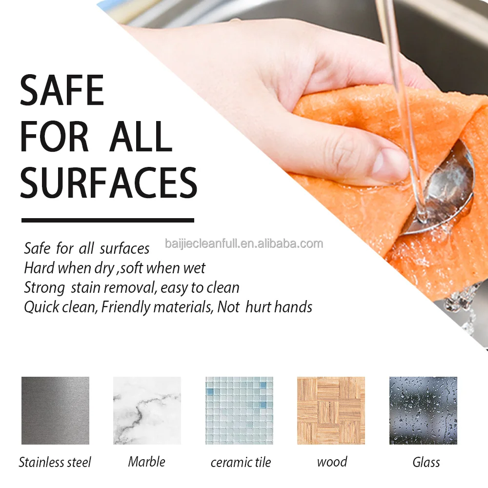 Biodegradable  swedish dishcloth cellulose sponge cloths  Dishcloth For Kitchen cleaning housecleaning