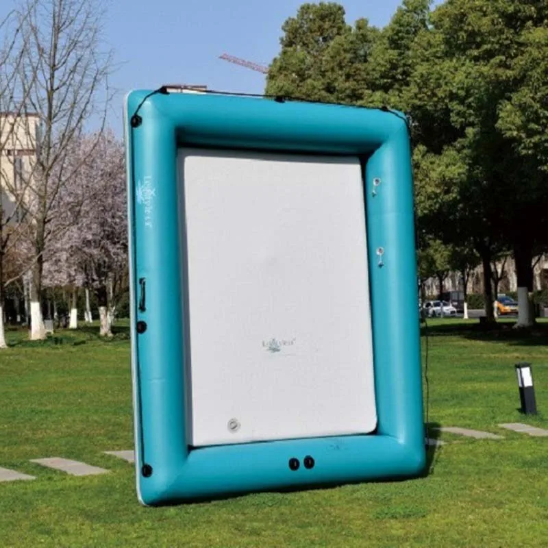 SOLAR MARINE Inflatable Floating Dock Portable Floating Platform with None Slip Surface for Fishing Swimming Boating