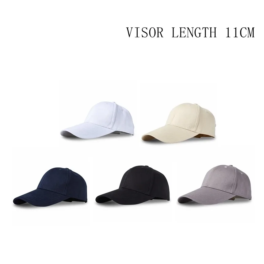 Wholesale 6 panel Fashion Outdoor high quality  Large size longer visor baseball cap