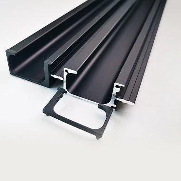 Aluminium Cabinet G Shape Profile Handle with Cover Kitchen Invisible Cabinet Hidden Handles