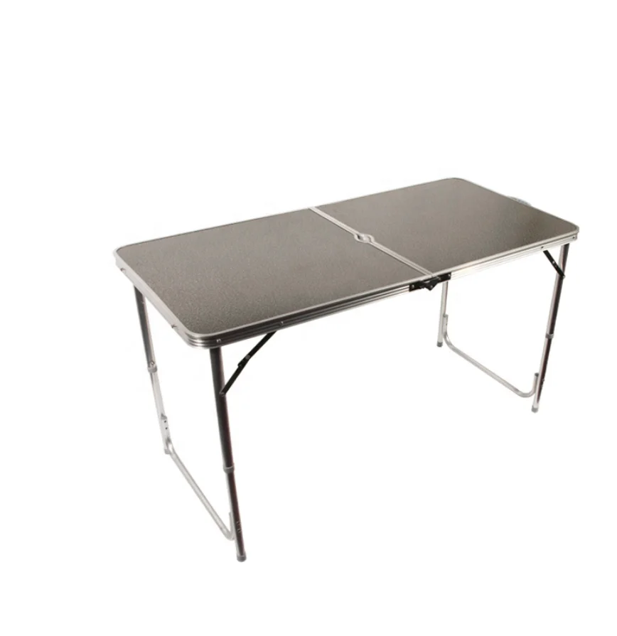 Outdoor portable folding table attached chair garden camping picnic table