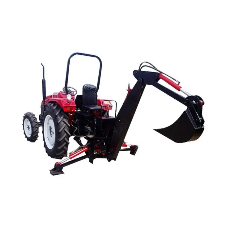 High Quality Towable Backhoe Excavator for Tractor, Agricultural Wheel Farm Garden Tractor Drive Backhoe Loader for sale