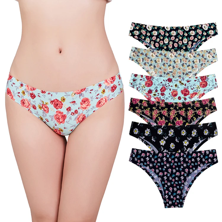 Womens Sexy Underwear Printed Thongs For Woman