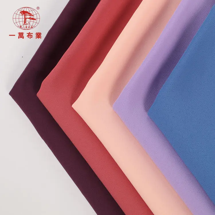 Wholesale 100% polyester 100d * 100d density chiffon fabric