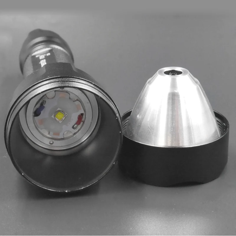 C8 Portable LED Flashlight Torch with SST-40.2 SST40.2 LED Chip inside Ar Coated Glass Lens DTP Copper Plate Lamp