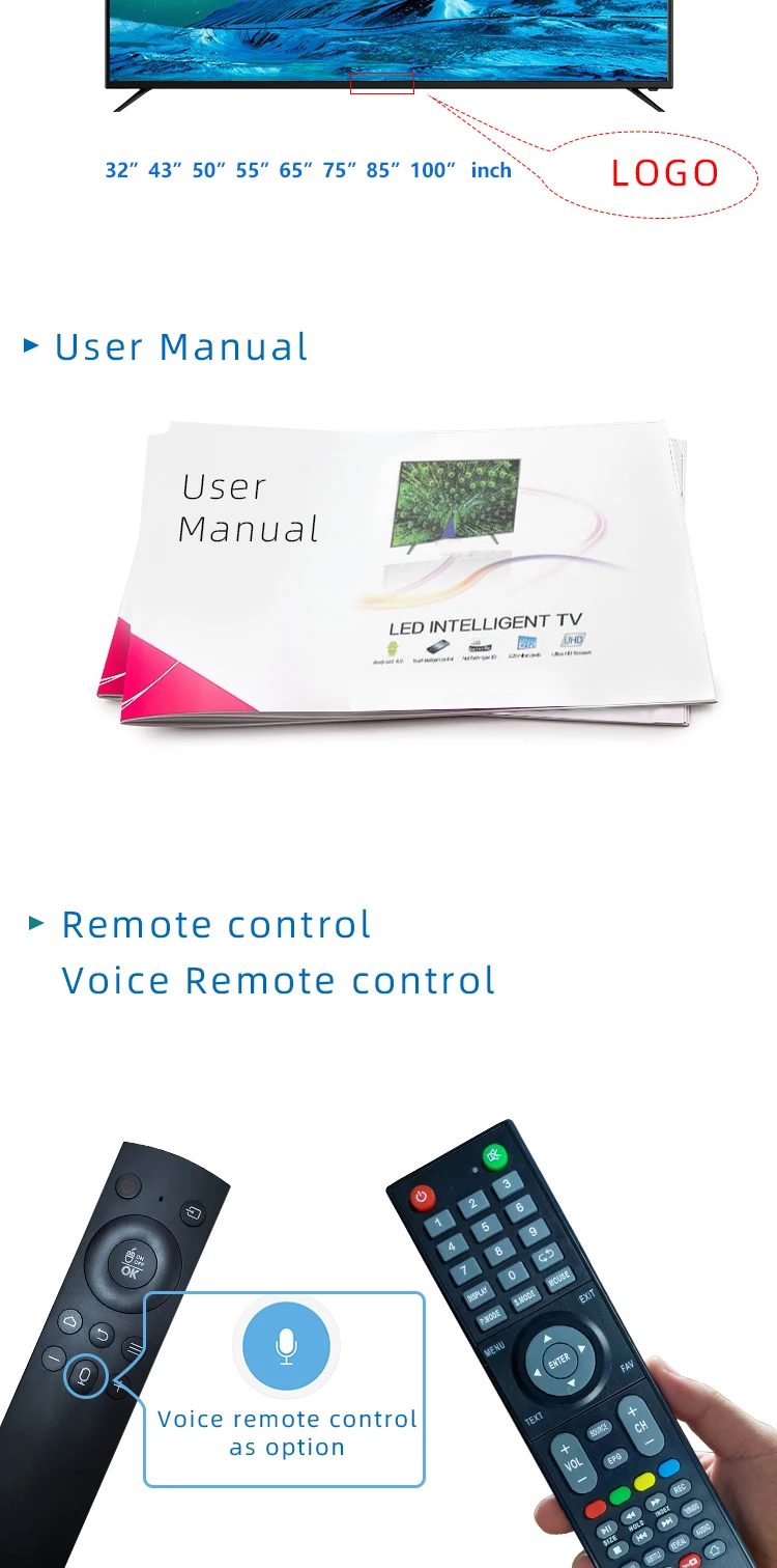 Brand new smart tv 4k uhd hd large screen television 4k smart tv 65 inch led