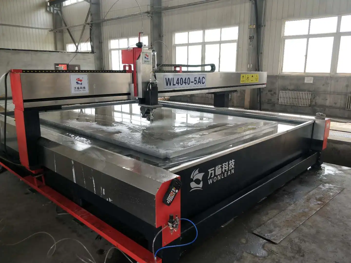 5 axis automatic water jet cutting machine for big slab tile