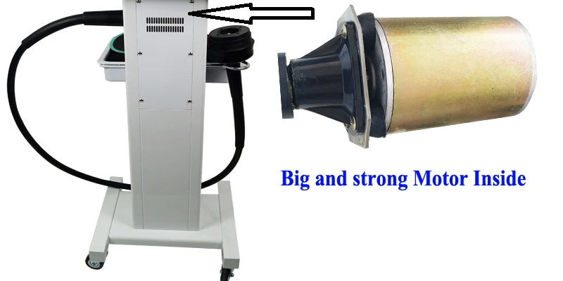 Au-800SA Standing 2 in 1 Russian Waves Electro Muscle Stimulator with Turbo G5 Massage Machine