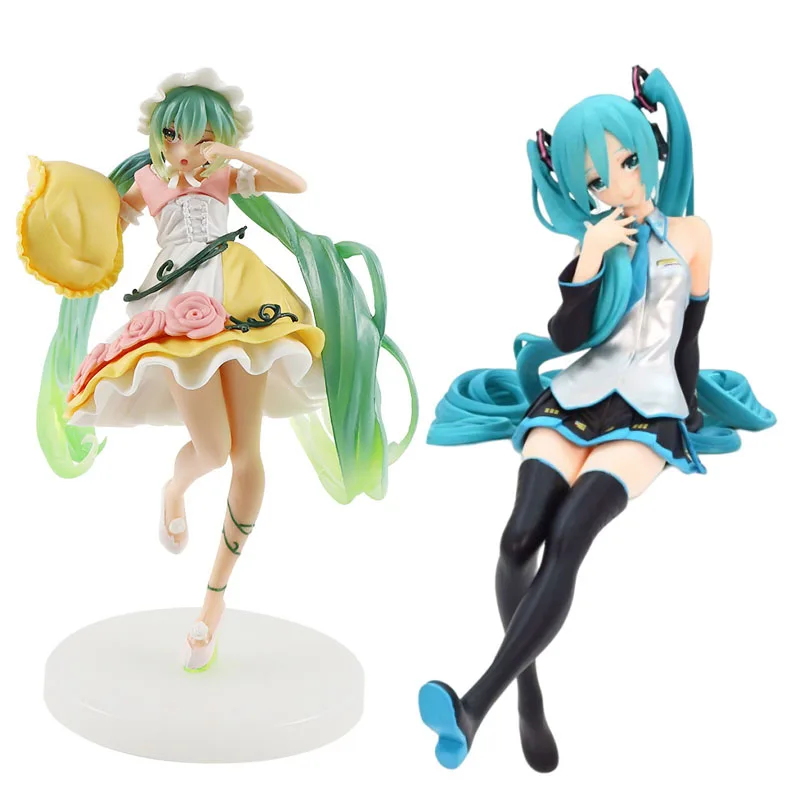 7.8inch 20cm Cake Decoration Model Creative Cartoon beautiful Cute Girl Miku Action Figures Dolls