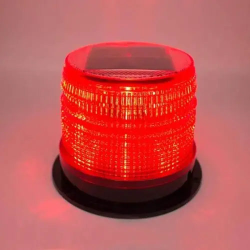 Solar Power car flashing warning light LED beacon with magnet
