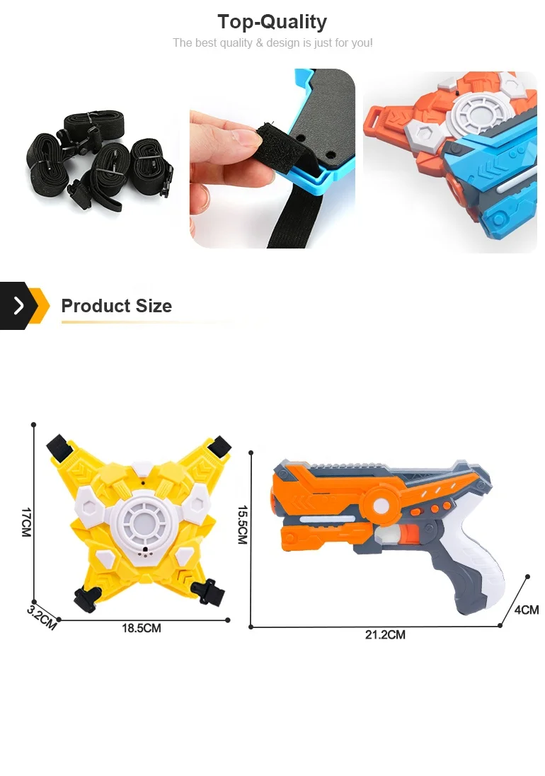 HUANUO infrared shock laser gun shooting games toy laser tag with light and sound