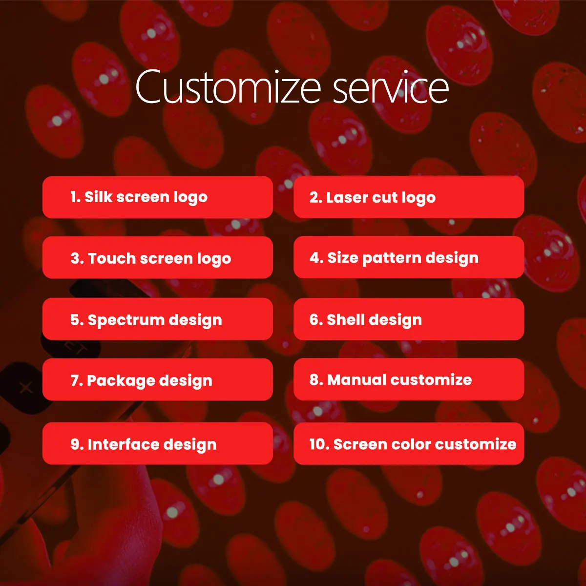 hotsale IDEATHERAPY red light therapy bulbs red light therapy 660nm 850nm red light panel full body for medical clinic