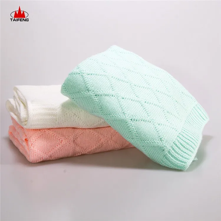 modern style thermal baby knitted  blanket