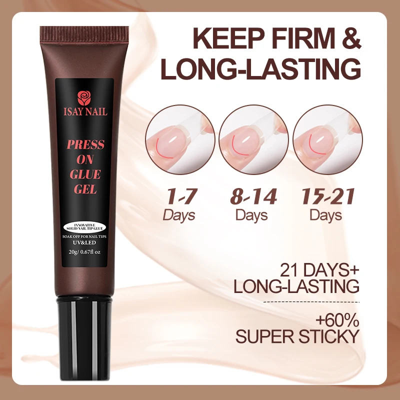 new product press on nail glue gel ,20g nail tip glue multifunctional good quality heathy glue for nail tip