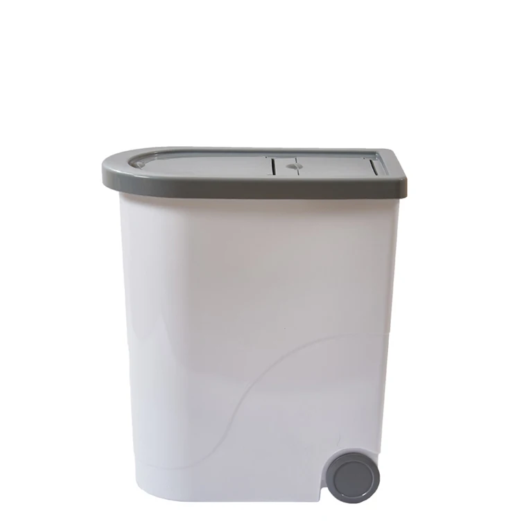 Cheap Factory Price pet food storage container 20kg metal barrels dog food storage box