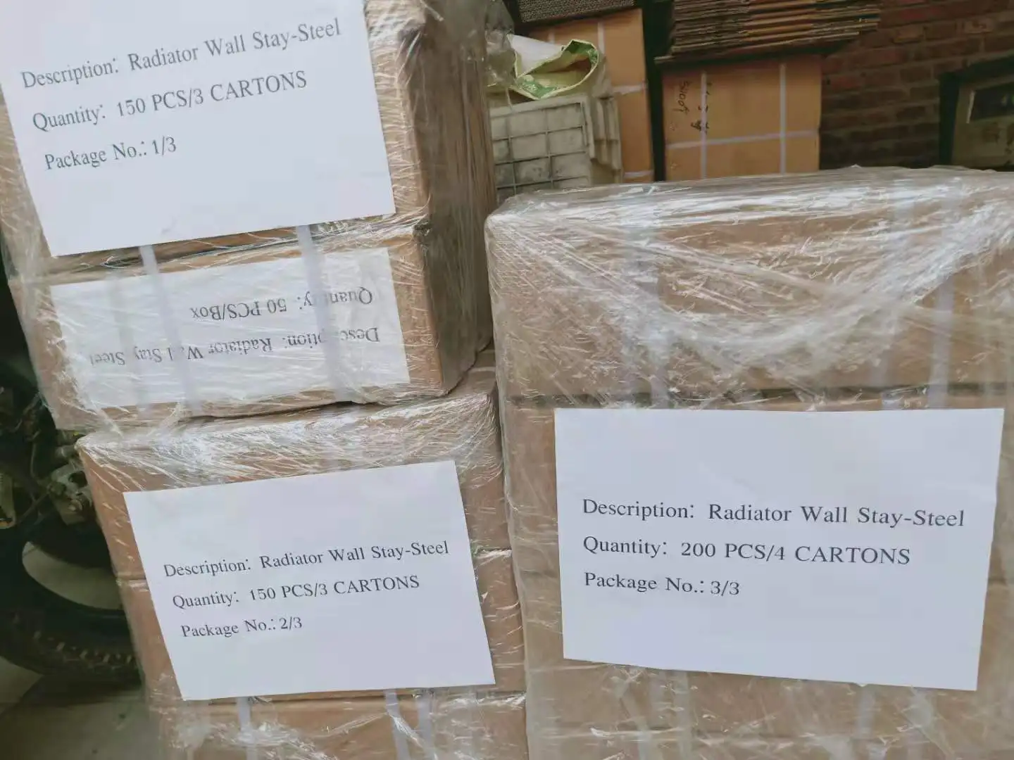 Wall mounted Cast iron radiator accessories Wall stays