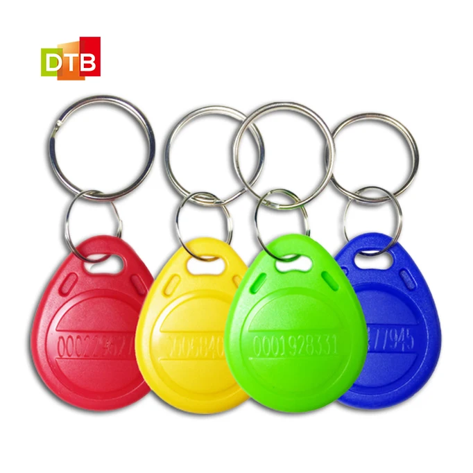 Waterproof ID/IC Key Tag ABS Keyfobs Hf 13.56mhz NFC rfid key fob Keychain Access Control Cards