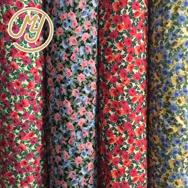 
100GSM Hot Sale Beautiful Woven Plain Printed Cotton Fabric For Dress 