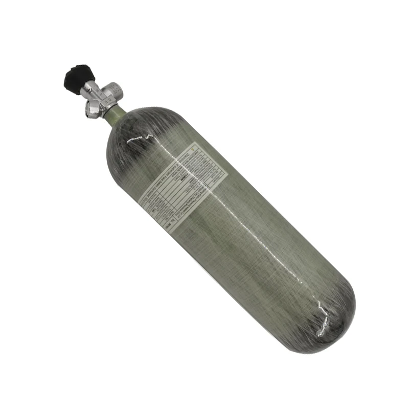 Hot sale 2L 3L 6.8L 9L 12L Composite PCP Hunting Air Tank Scuba Diving Tank Compressed Air Tank Carbon Fiber gas cylinder