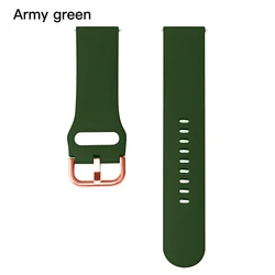 BOORUI TPU silicone watch strap 20mm 22mm watch band For samsung Strap galaxy  S 2 s4 active wrist bands for amazfit GTS GTR 46m