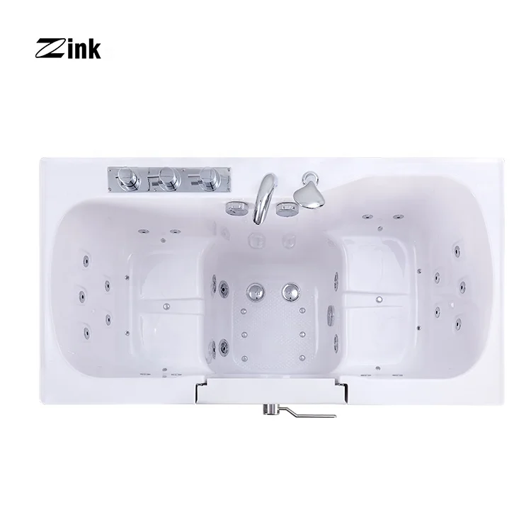 
Zink Portable Massage Indoor Bathtub For Elderly Spa With Jets 