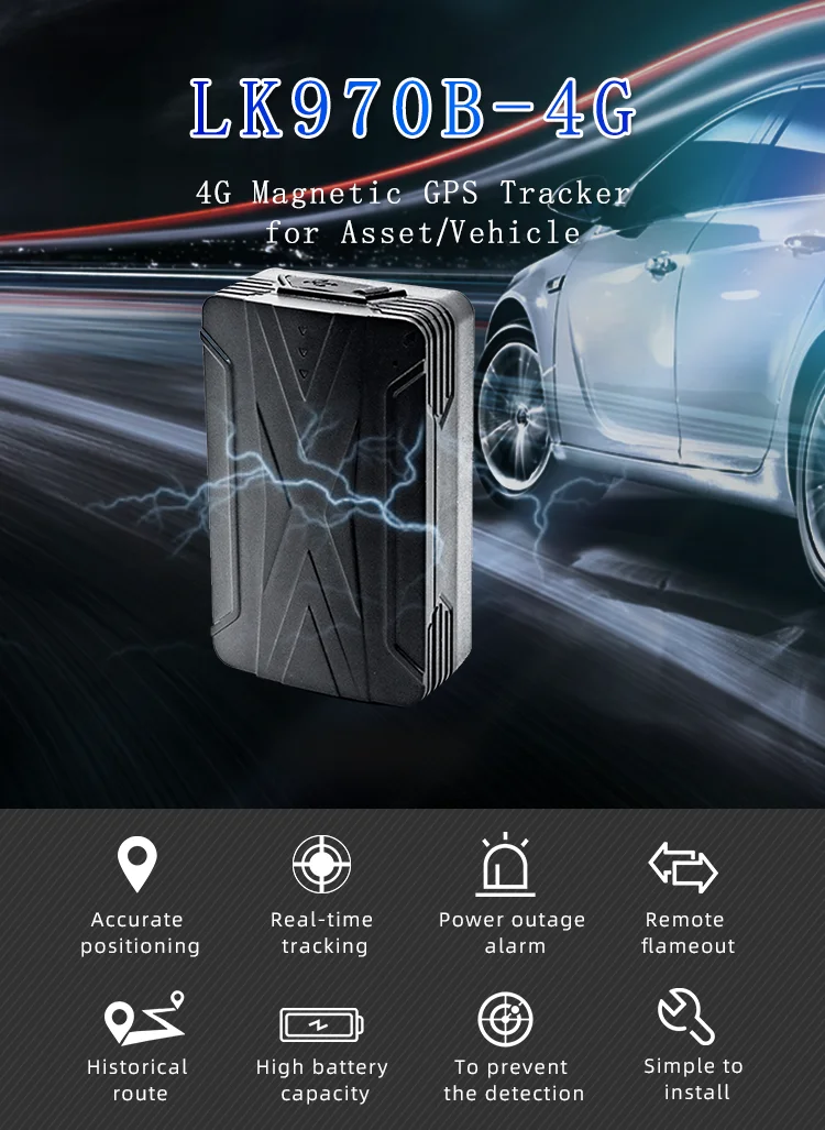 LKGPS LK970B 4G GPS Tracking Cars GPS Tracker No Sim Card
