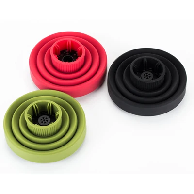New high temperature resistant nano silica gel portable hair styling tool telescopic folding blower hood hair dryer diffuser
