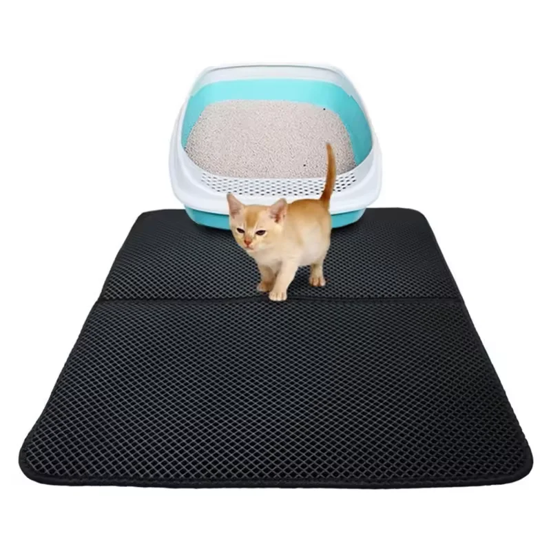Wholesale Waterproof Cat Litter Mat Double Layer EVA Anti-slip Cat Litter Trapping Mat