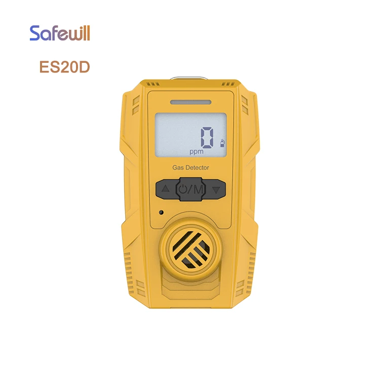 Safewill OEM NH3 Singlae Gas Detector with ABS Plastic Enclosure ES20D Portable Hydrogen Sulfide Gas Detectors with Data Logging
