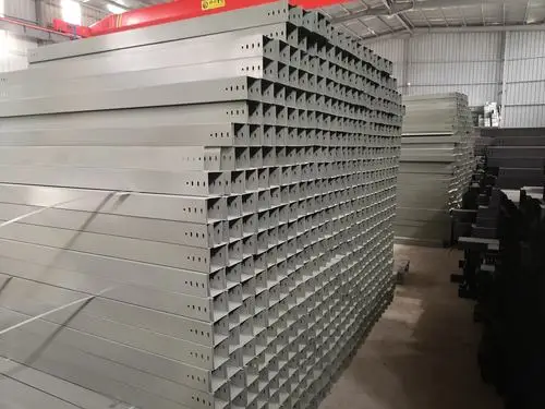 Chinese manufacturer JJ-metal Hot-dip galvanized steel cable  tray and Power Perforated cable tray supporting system