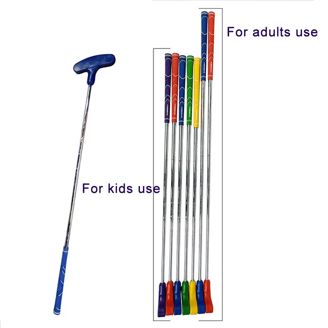 Golf clubs of putter steel shaft rubber head colorful ouble-side putter for kids Golf Putters Left and Right Hand