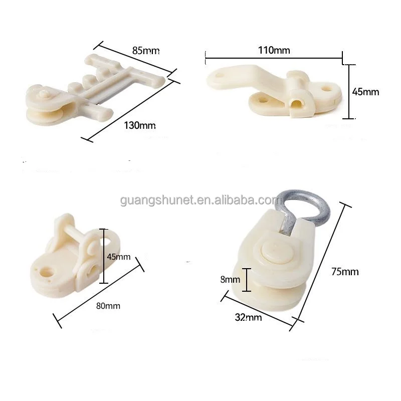 Good Quality Greenhouse Ventilation Outlet Pulley Accessories Agriculture Farm Fit For Gardening Tool Barns Swivel Pulley