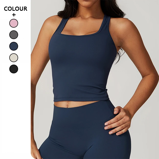 Summer Yoga tops beautiful back sports vest women tight sets quick drying casual Gym Sportswear running fitness bra yoga clothes