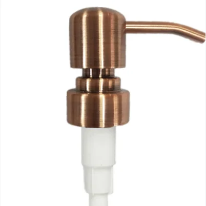 Best quality copper color 28/410 lotion pump for shampoo and cosmetic lotion bottles