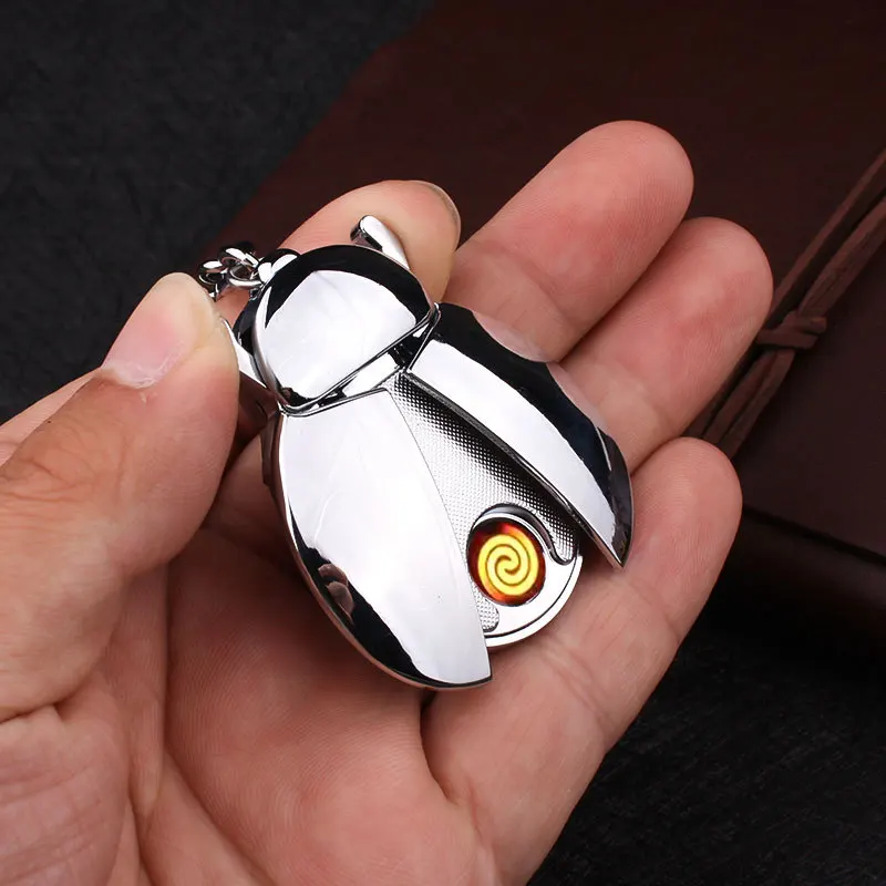 Beetle Seven Star Ladybird Cigarette Lighter USB Rechargeable Windproof Lighter
