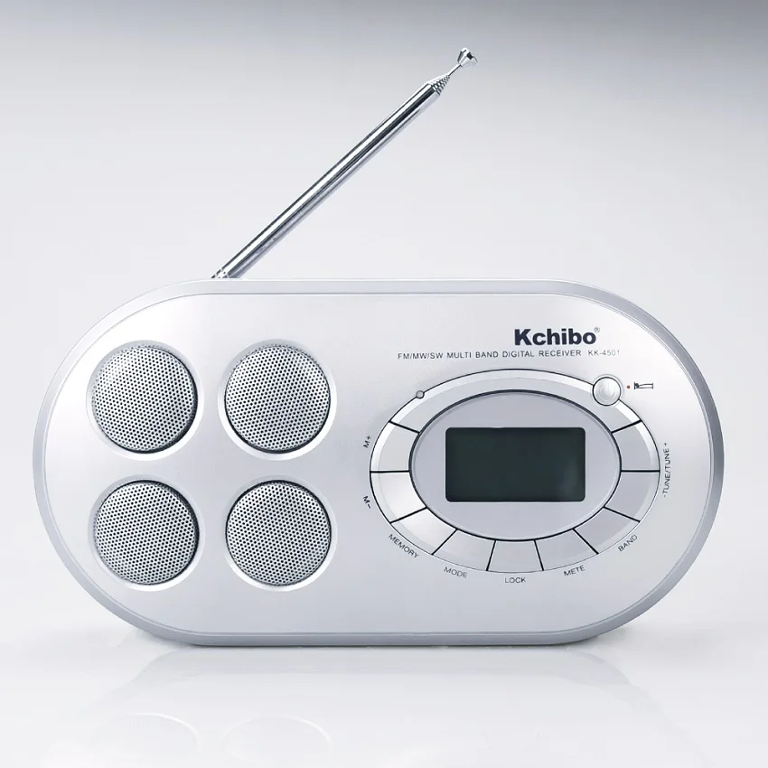 Yes screen good reception excellent DSP IC FM/MW/SW Kchibo portable radio with LCD display and alarm clock function