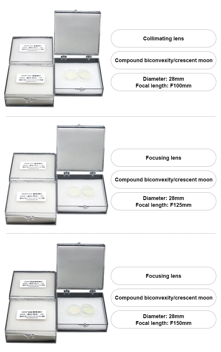 Wholesales D20mm F100 laser collimator lens Instruments imported from Germany focus length laser collimator lens