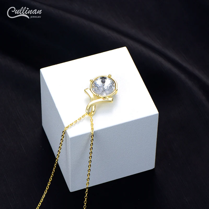 Gold Plated Jewelry for Women Wholesale Supplier Crystal Necklace Birthstone Natural Crystal Latest Luxury