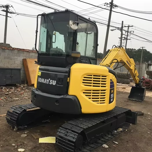 Komatsu PC55 PC55MR excavator used used Komatsu PC55MR crawler excavator with dozer blade Low price mini excavator for sale