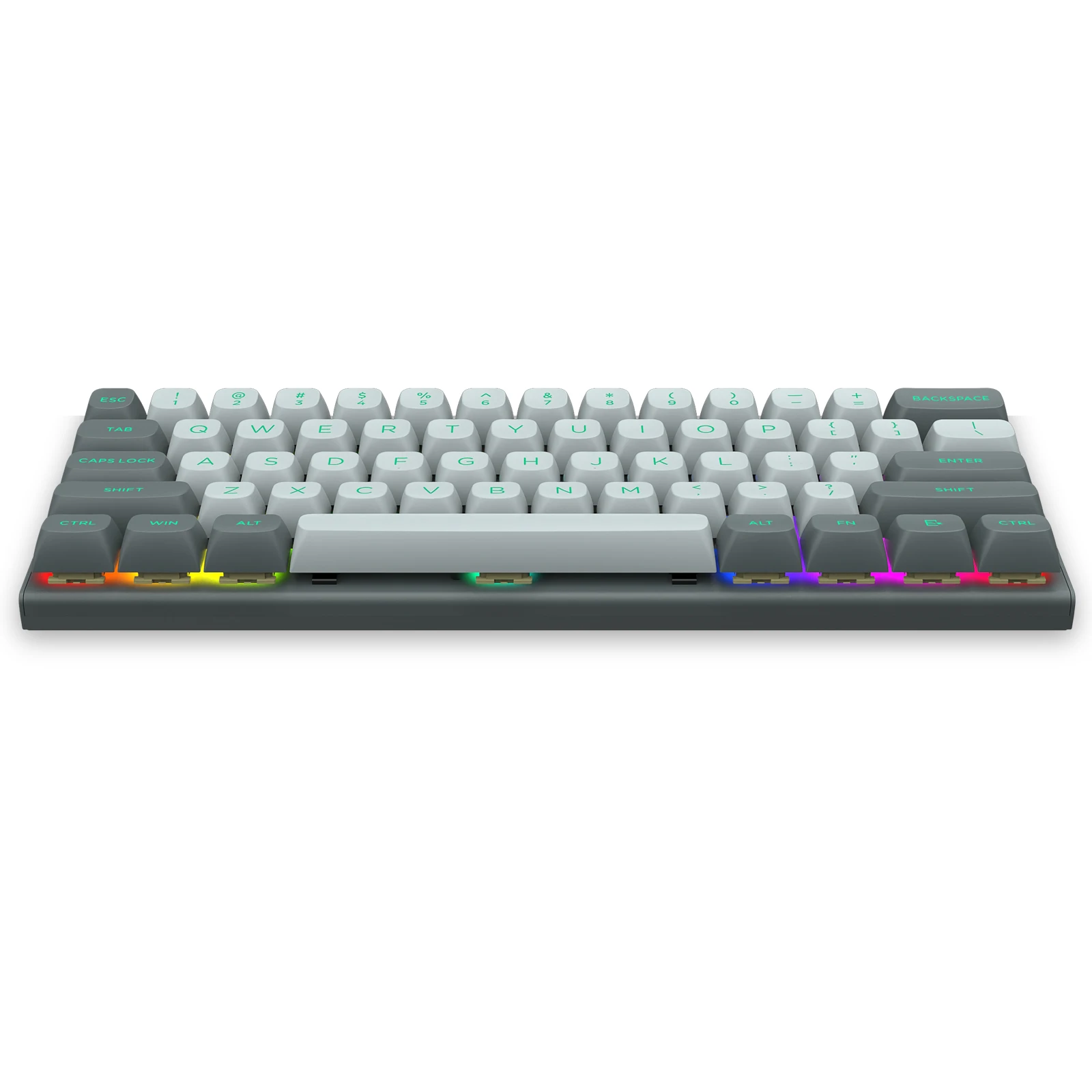 Fashion Gaming  EYOOSO HZ61 LED Wired Mechanical Keyboard Durable Responsive Magnetic Axis Optic Operation  Desktop