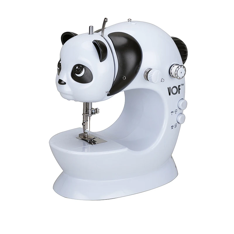 FHSM-228 Small Size Mini Double Stitch Overlock Sewing Machine with Presser Feet for Kids